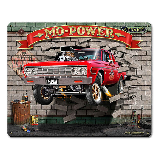 Mo Power Bustin' Out 15 X 12 vintage metal sign