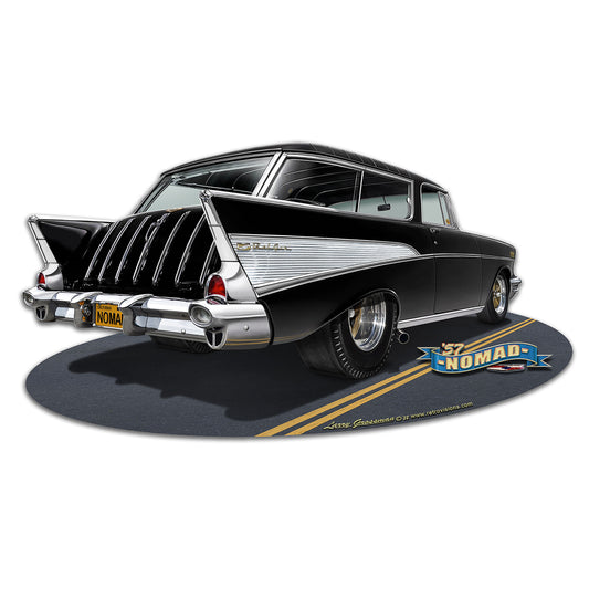 1957 Nomad 16 X 9 vintage metal sign