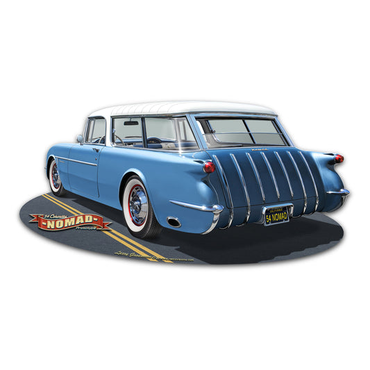 Nomad 16 X 8 vintage metal sign