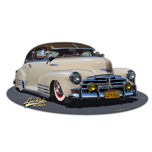 1948 Chevy Lowrider 16 X 8 vintage metal sign