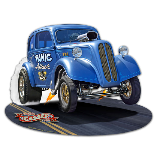 1948 ANGLIA GASSER Metal Sign 22in X 17in