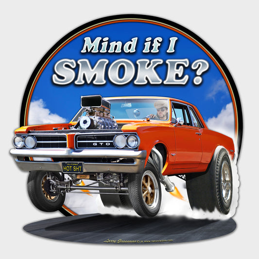 1964 GTO SMOKE Metal Sign 18in X 18in