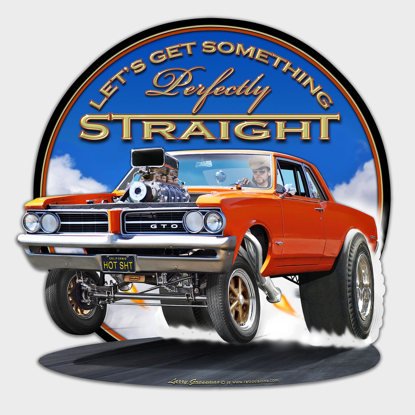 1964 GTO STRAIGHT Metal Sign 18in X 18in