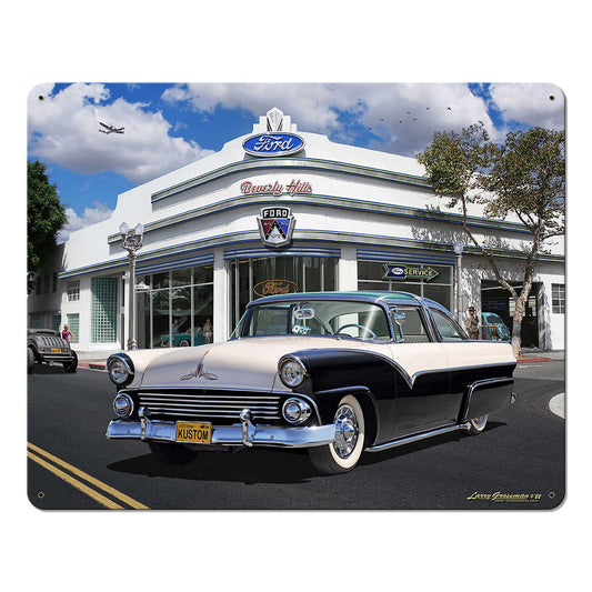 Beverly Hills Ford Metal Sign 15in X 12in