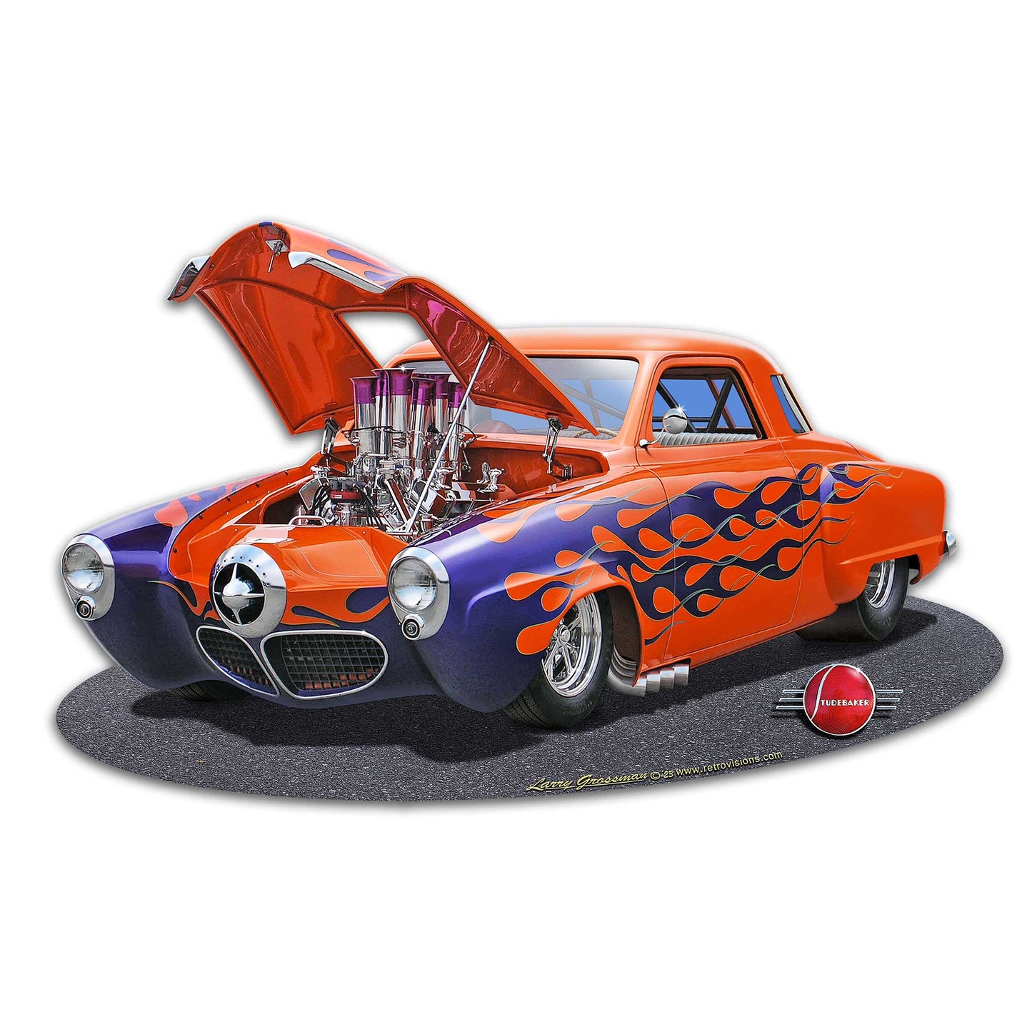 1950 Stude Gasser Metal Sign 22in X 14in