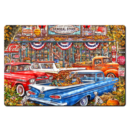 Parker's General Store 36 X 24 vintage metal sign