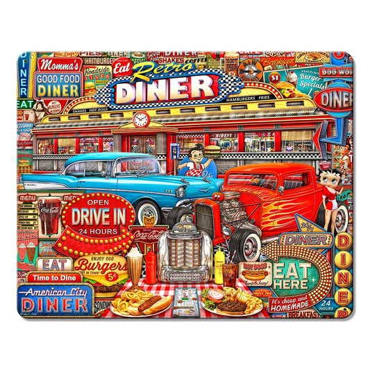 Retro Diner Crusin' 15 X 12 vintage metal sign