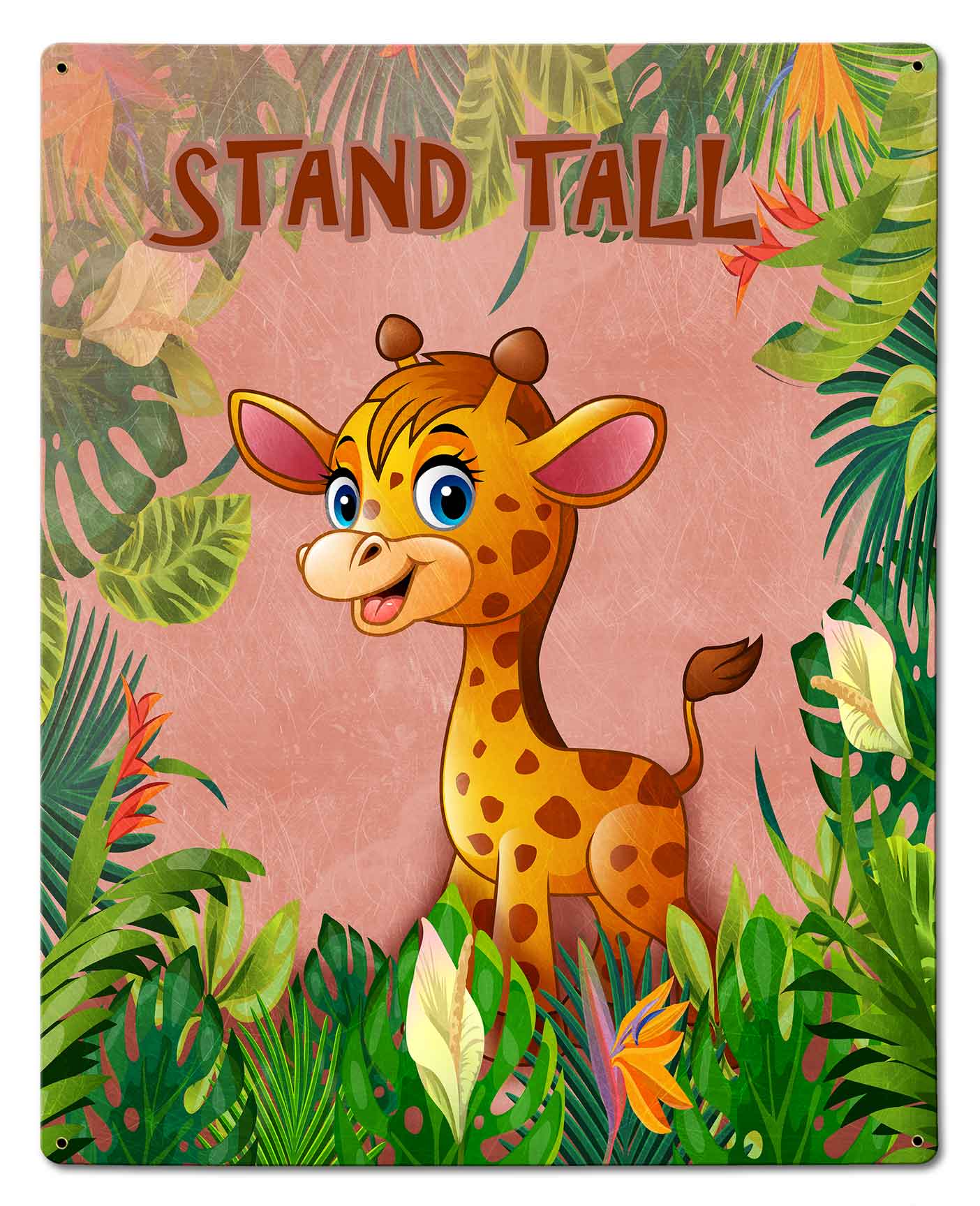 Stand Tall Giraffe 24 x 30 Custom Shape