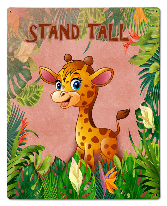 Stand Tall Giraffe 24 x 30 Custom Shape