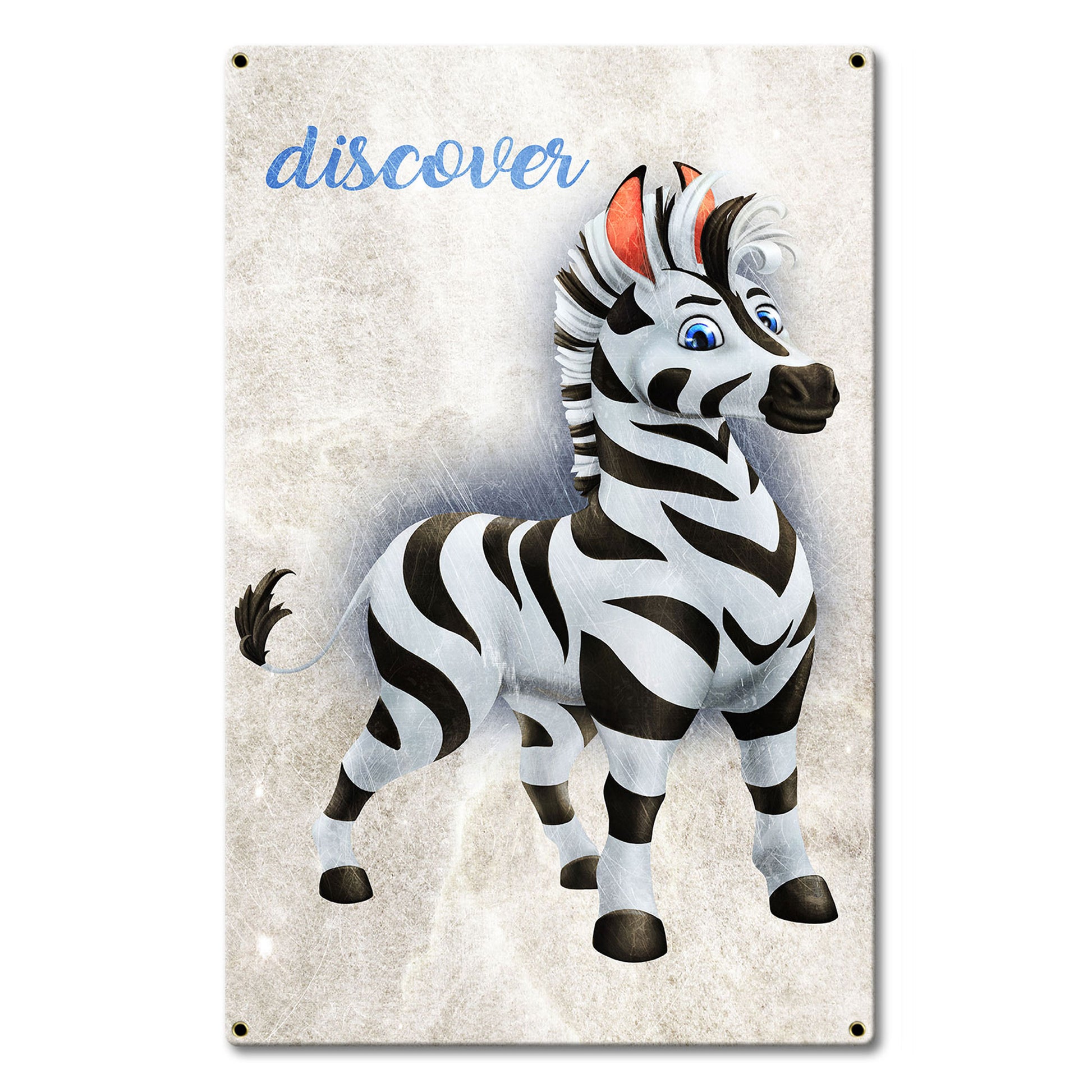 Discover Zebra 13 x 20 Custom Shape