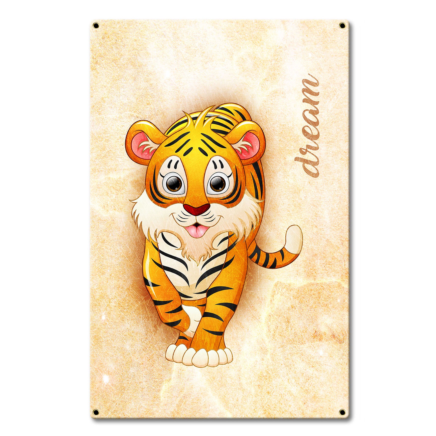 Dream Tiger 13 x 20 Custom Shape