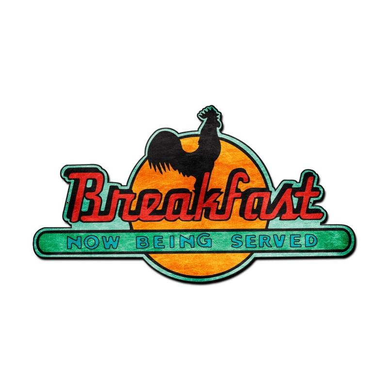Breakfast Now Served Vintage Sign