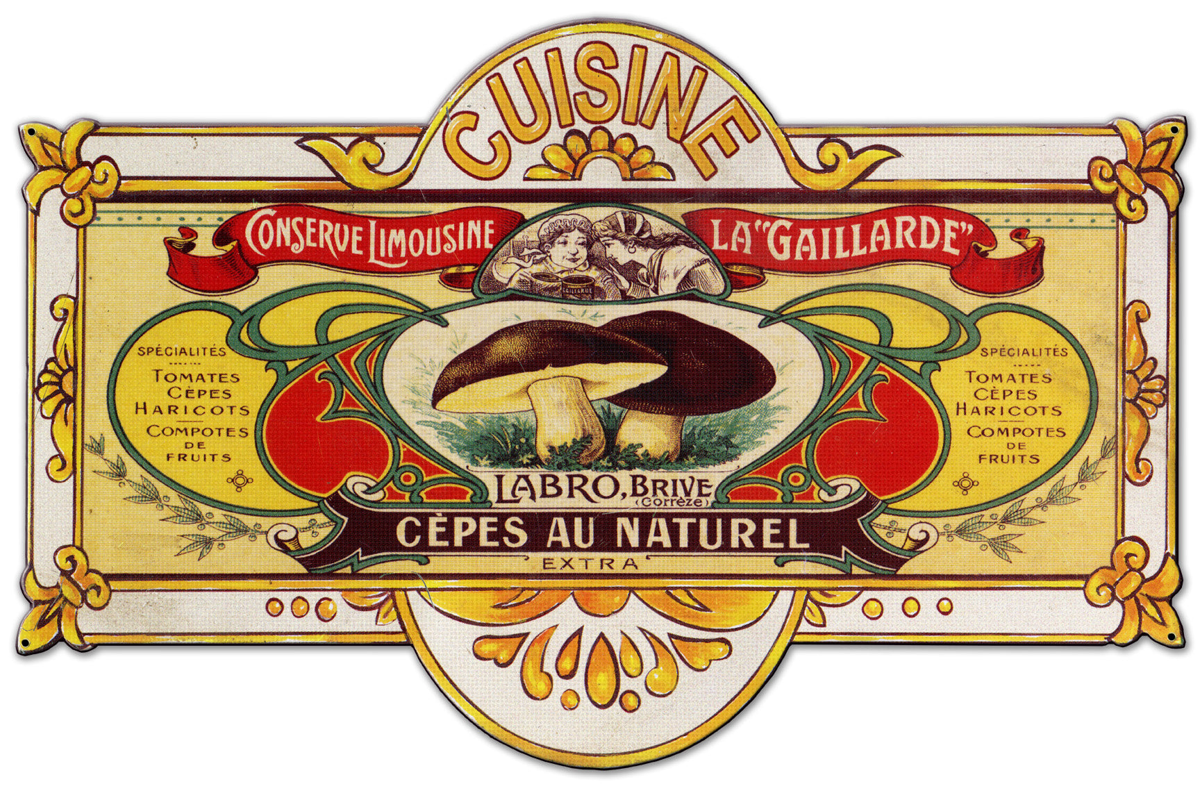 Cuisine Vintage Sign