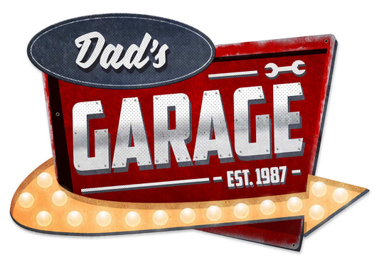 Dad's Garage Vintage Sign