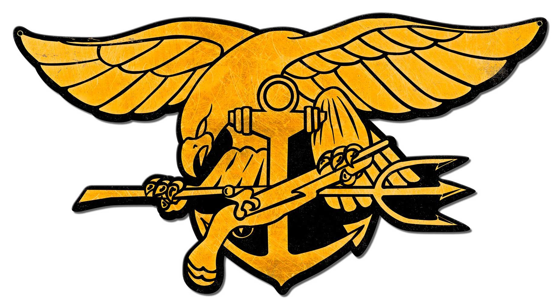 Navy Seal Trident Vintage Sign