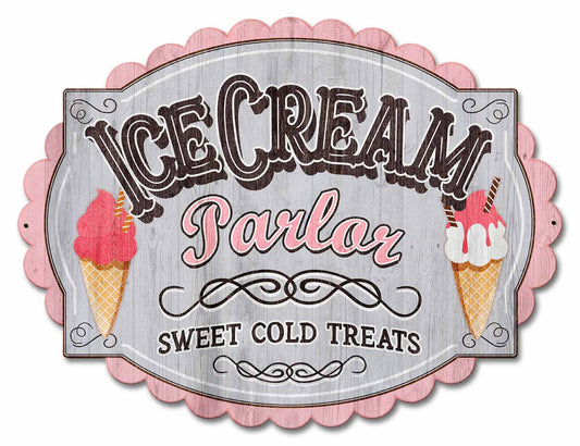 Ice Cream Parlor Vintage Sign