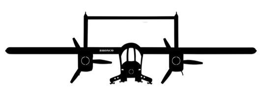 Bronco w-o Landing Gear Vintage Sign