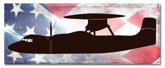 Planes E-2 Hawkeye American Flag