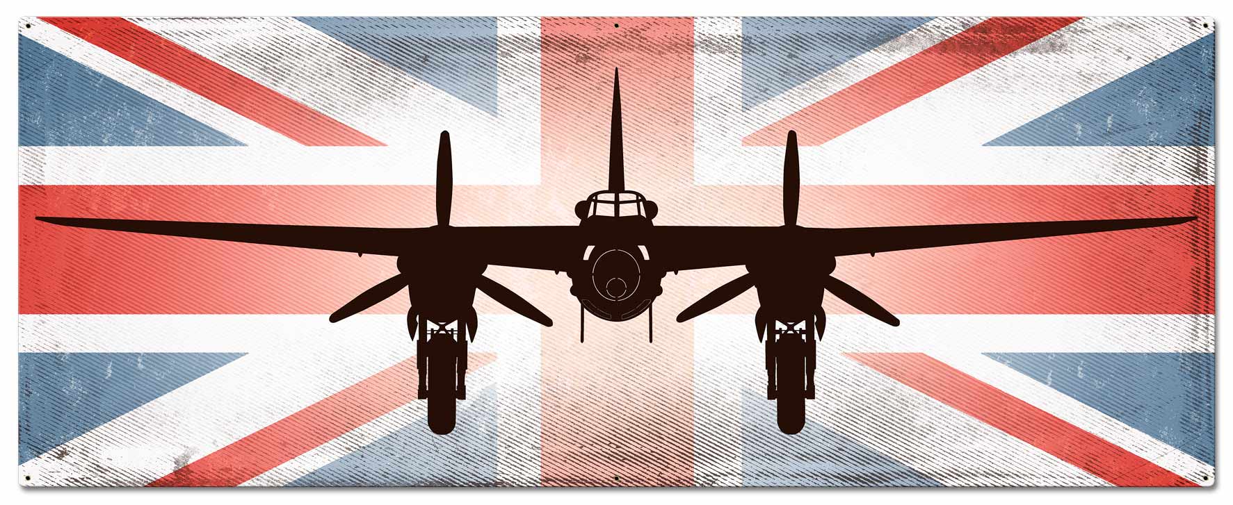 Planes Mosquito DH 98 UK Flag