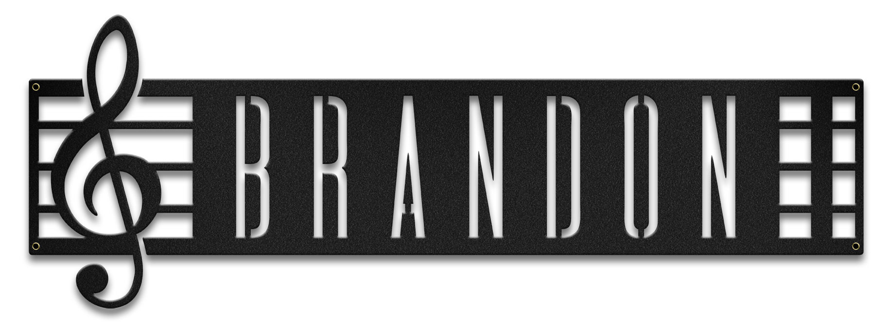 Music Staff Cutout  - Personalized