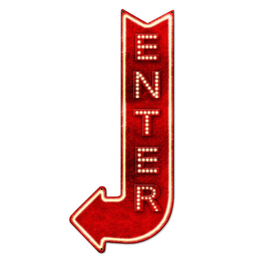 Enter Lt Arrow 3D 15 x 34 Custom Shape