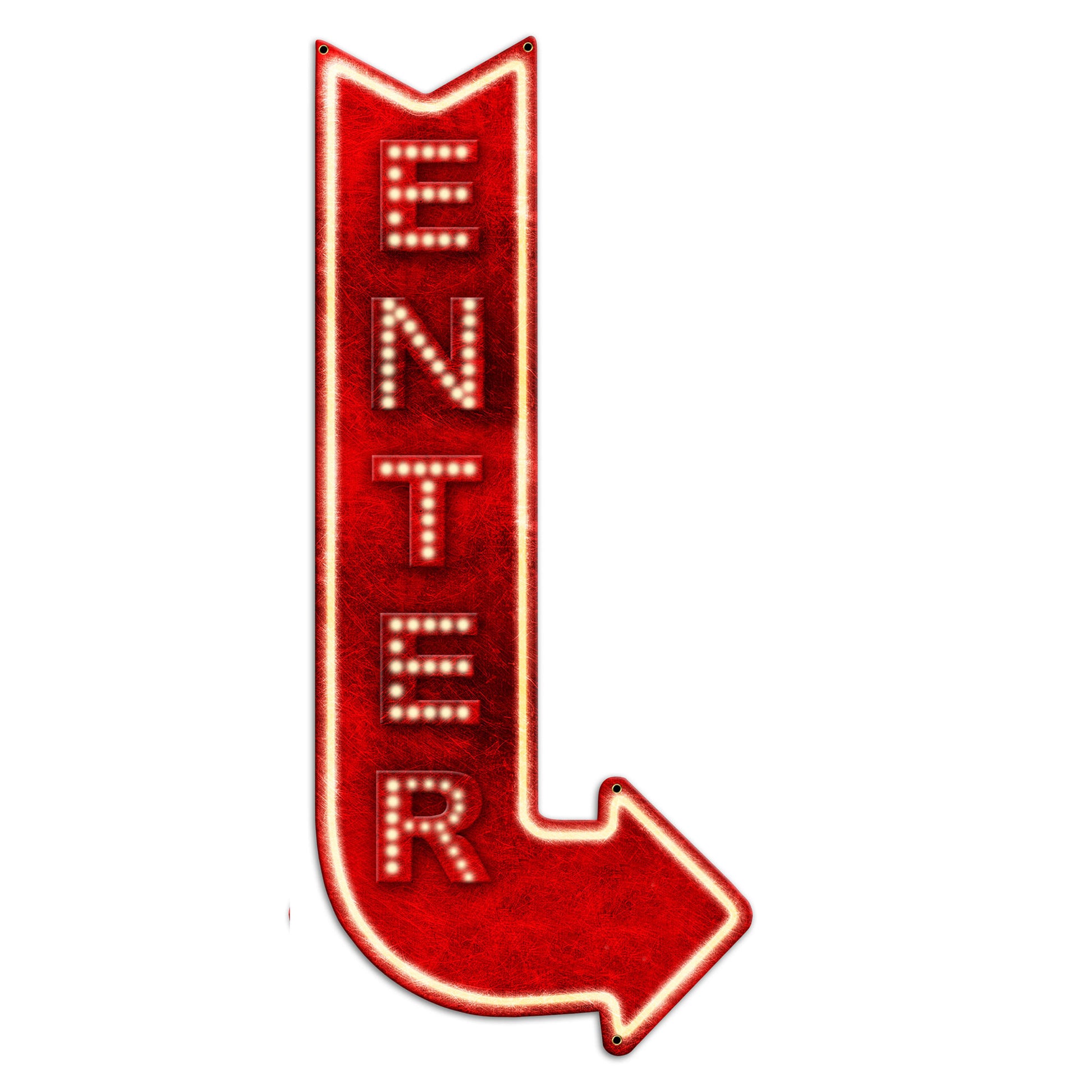 Enter Rt Arrow 3D 15 x 34 Custom Shape