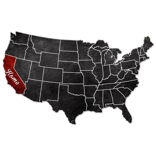 Home California 18 X 11 vintage metal sign