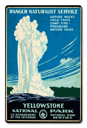 Ranger Naturalist Service Vintage Sign