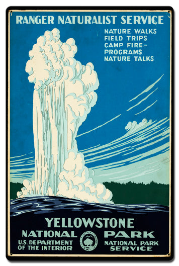 Ranger Naturalist Service Vintage Sign
