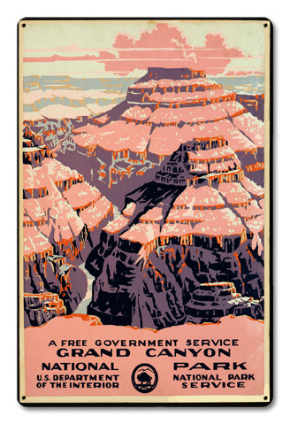 Grand Canyon National Park Vintage Sign
