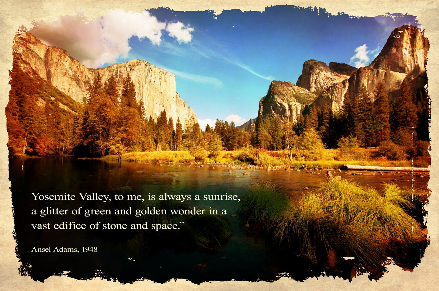 Yosemite Valley To Me Vintage Sign