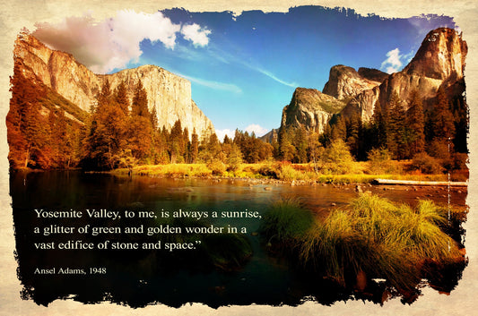 Yosemite Valley To Me Vintage Sign
