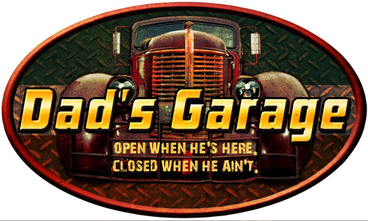 Dad's Garage Vintage Sign