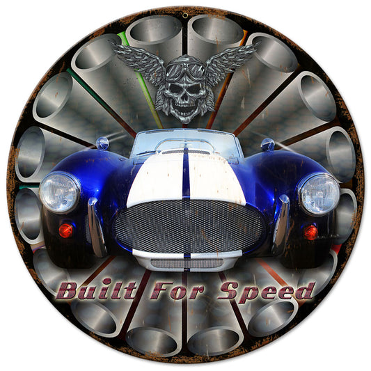 Built For Speed Vintage 14 x 14 Round