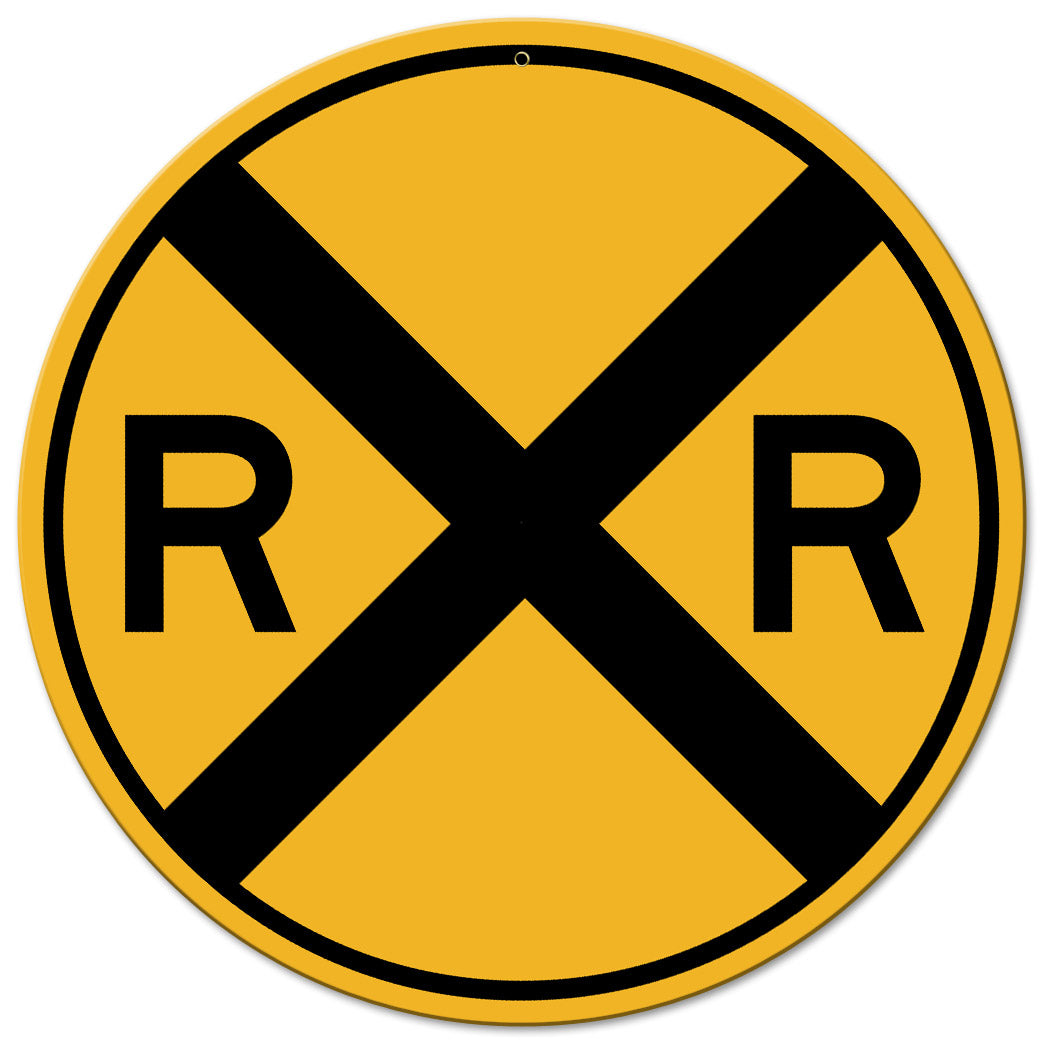 Railroad Crossing 18 x 18 Custom Shape