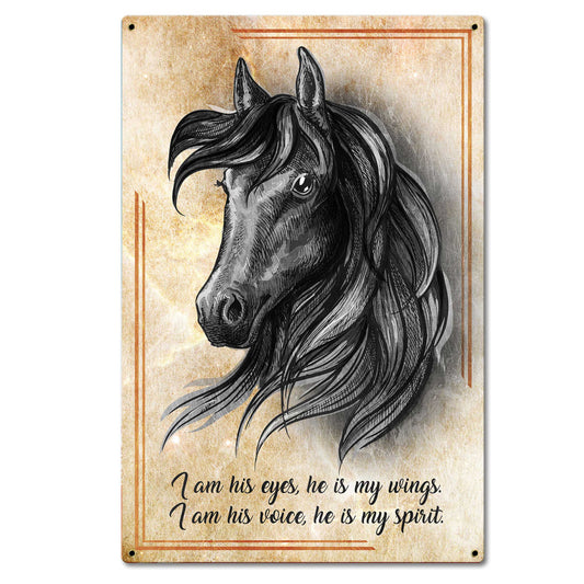Horse Wing Spirit 16 x 24 Satin