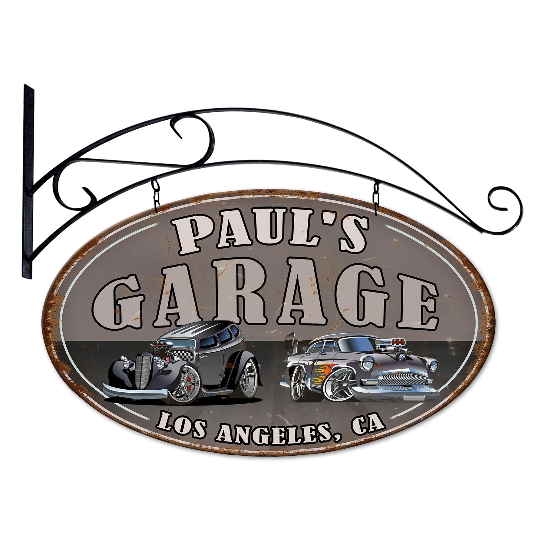 Garage Double Sided Metal Sign 24in X 14in