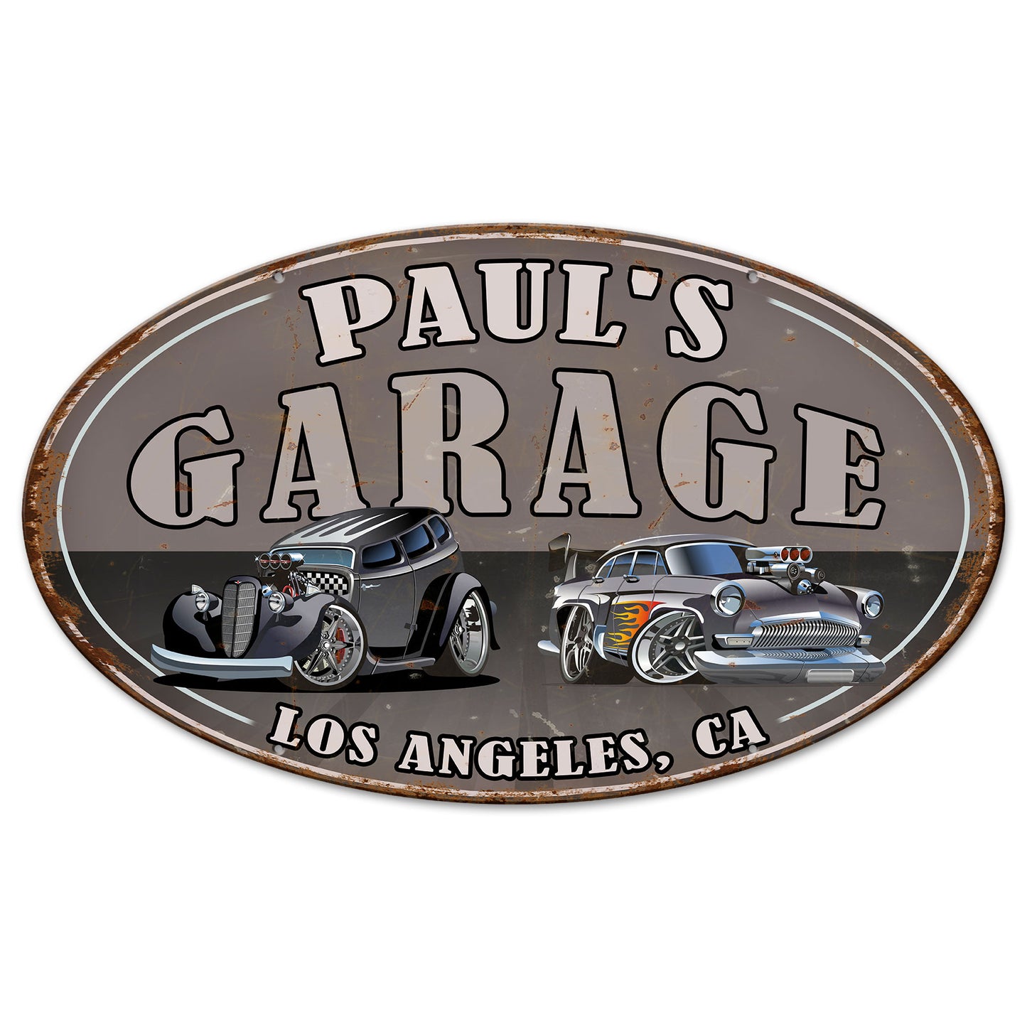 Garage Single Sided Metal Sign 24in X 14in