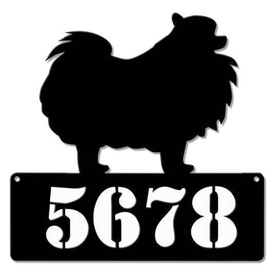 Pomeranian Address Sign  - Personalized