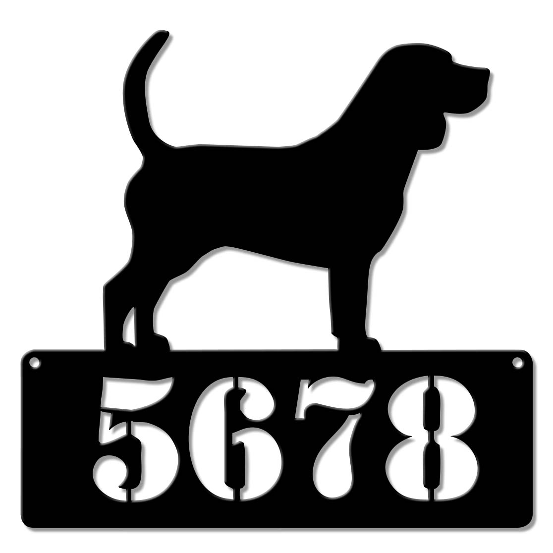 Beagle Address Sign  - Personalized
