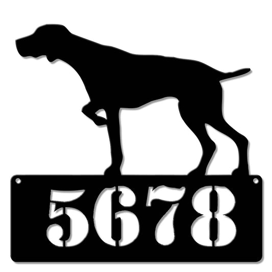 German Shorthair Pointer Address  Sign - Personalized