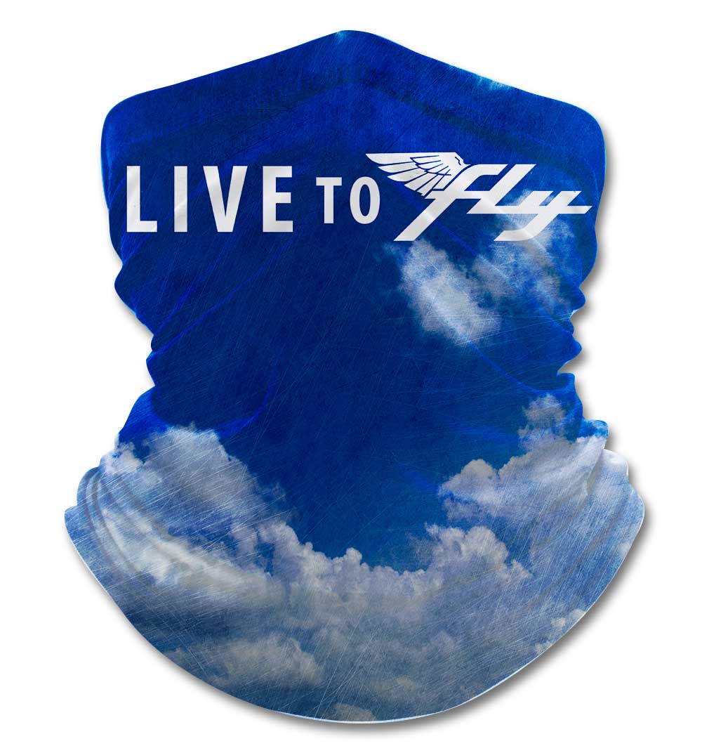 Live To Fly Clouds Gaiter