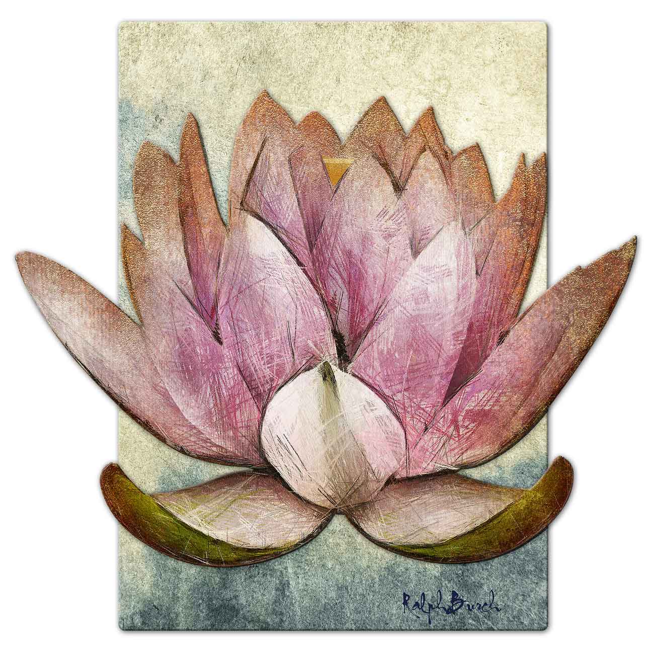 3-D Lotus Painting