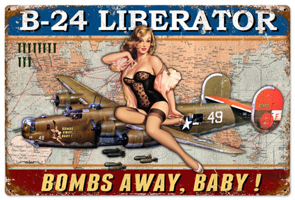 B-24 Liberator Vintage Sign