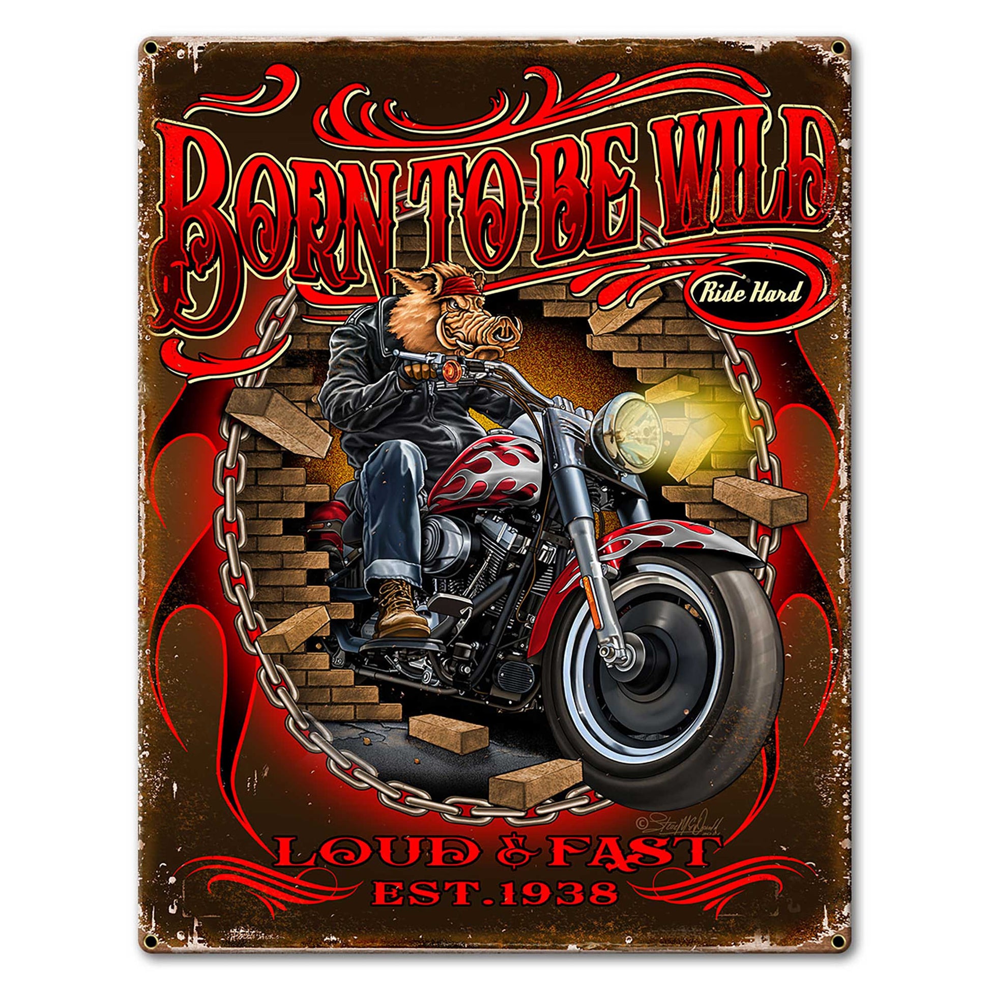 Born Wild 2 23 x 30 Custom Shape