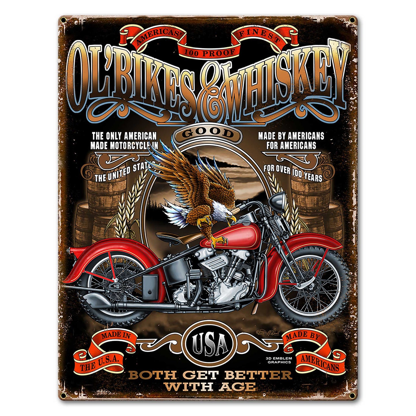 Ol Bikes 6 12 x 16 Custom Shape