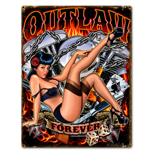 Outlaw Forever 18 x 24 Custom Shape