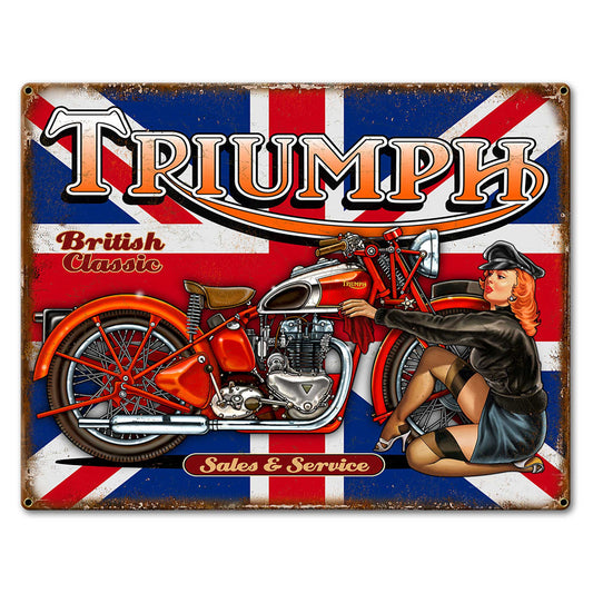 Triumph Bike 6 16 x 12 Custom Shape