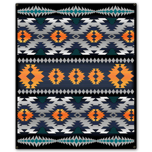 Orange Blanket Look 20 x 24 Custom Shape