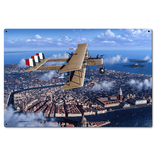 Ciao Bella Over Venice 24 X 16 vintage metal sign